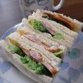 ponnko's cooksnap of when they made 簡単#ブロッコリーとハムのサンドイッチ.