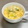 Etsu☆ko's cooksnap of when they made 激ウマ♡柚子胡椒deふわふわ中華卵スープ.