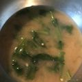 Yokchina's cooksnap of when they made 菜の花からし和えのお味噌汁♪.