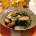 ぽっぽぺぺ's cooksnap of when they made ほうれん草と揚げの柚子胡椒バター炒め.