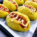 gonzou0910's cooksnap of when they made ウインナーチーズパン（カレー風味）.