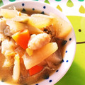ぐりtoぐら's cooksnap of when they made 節約★アレンジ★絶品【鶏皮モツ煮込み風】.