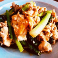 うしろまえこ's cooksnap of when they made 鮭と小松菜の卵いため.
