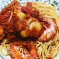 みゃいさん's cooksnap of when they made 旨味たっぷり、赤エビとニンニクのパスタ.
