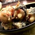 ONE★MAYU★'s cooksnap of when they made 海苔ハチマキのチーズちくわ磯辺揚げ❤.