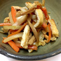 ぽぽりん's cooksnap of when they made 簡単！節約！人参、大根の皮できんぴらさん.