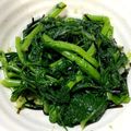 クック11V8U5☆'s cooksnap of when they made 春菊と塩こんぶのナムル.