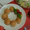 akimi0706's cooksnap of when they made クリスマスリース☆焼きライスコロッケ.