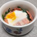 こむぎぱくぱく's cooksnap of when they made ほうれん草と卵とベーコンの簡単ココット.