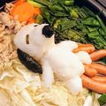 かなごん☆'s cooksnap of when they made スヌーピー大根おろしアート.