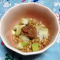 ぽぽきゅ's cooksnap of when they made 旨い♪セロリ梅納豆.
