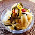 azbjbn's cooksnap of when they made 大根の皮で即席お漬物☆ゆず醤油味.