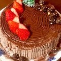 cuteharumi's cooksnap of when they made ブッシュドノエル♬簡単クリスマスケーキ.