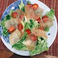 クックO7Q3VQ☆'s cooksnap of when they made レタス、きゅうり、かいわれの生ハムサラダ.