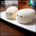 ともみろ's cooksnap of when they made 雪見だいふくdeゴマちゃん.