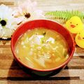 ももちゃんのれしぴ's cooksnap of when they made 蕪と納豆のお味噌汁.