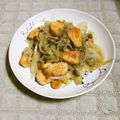 さやみm's cooksnap of when they made 鮭＆しめじ＆玉ねぎのガーリック炒め.