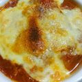 jukiko's cooksnap of when they made ミートソースde大根のチーズ焼き♪.