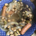 食べまくり's cooksnap of when they made お豆とソーセージのスープ煮☆.