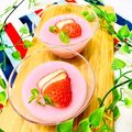 U☆kaoru's cooksnap of when they made いちごオレとゼラチンで！ふるふるプリン♡.