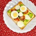 ふたごゆき's cooksnap of when they made アボカドとゆで卵のワサビマヨトースト.