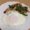 きらり流れ星's cooksnap of when they made 簡単！カリッとぷるふわ目玉焼き.