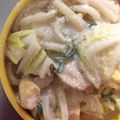 ルルルるか☆'s cooksnap of when they made 簡単★豆乳ぽん酢うどん 夜食にも★.