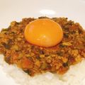 白波さんですよ's cooksnap of when they made 肉そぼろリメイク簡単レンジでキーマカレー.