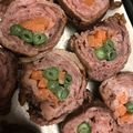 bibibibibi's cooksnap of when they made インゲンと人参の豚薄切り肉巻き焼き.