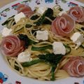 Ocean_ray's cooksnap of when they made ほうれん草と生ハムとクリームチーズパスタ.