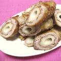 朝まと's cooksnap of when they made 肉巻きちくわさん.