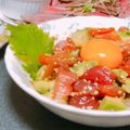 はなっちゃん！'s cooksnap of when they made サーモンとアボカドのおしゃれユッケ。.
