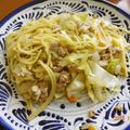 じゅんこちゃん❤︎'s cooksnap of when they made 超簡単☆キャベツとひき肉の和風パスタ.