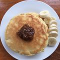 ﾅｶﾞﾚﾎﾞｼ's cooksnap of when they made ☆乳なし・卵なしの体に優しいパンケーキ☆.