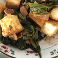 クックZ8J4H4☆'s cooksnap of when they made ほうれん草と厚揚ケチャップ炒めカレー風味.