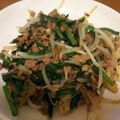 クックN01NOQ☆'s cooksnap of when they made 豚ひき肉ともやし・ニラ炒め.