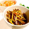 ainuinu's cooksnap of when they made 大根☆人参☆薩摩芋の皮できんぴら炒め.