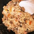 クック5JZOTO☆'s cooksnap of when they made おせち煮物&焼豚でリメイク♪中華おこわ.