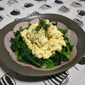 ちzuちzu's cooksnap of when they made 小松菜とゆでたまごのからしマヨサラダ.