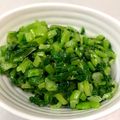 なーなちゃん's cooksnap of when they made かぶの葉でもう一品♪かぶの葉の浅漬け.