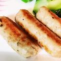 クックO16FRJ☆'s cooksnap of when they made 袋とラップ！手作りソーセージ♪鳥ひき肉♪.