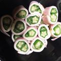 めいちママ＊'s cooksnap of when they made レンジで簡単＊おくらのハムチーズ巻き.