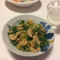 松浦果南1028's cooksnap of when they made 【絶品おつまみ】鶏皮とネギのわさポン和え.