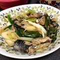YUKIKI☆'s cooksnap of when they made ヘルシーおつまみ☆鯖缶水煮のねぎまみれ.