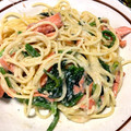 さちきち！'s cooksnap of when they made 塩鮭とほうれん草のクリームパスタ.