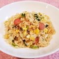 Richland☆Y's cooksnap of when they made 小松菜とウインナーとじゃこの炒飯.