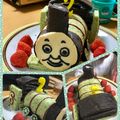 akesato21's cooksnap of when they made 機関車トーマス☆パーシーケーキ♪.