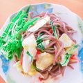 ☆３匹の子ぶた☆'s cooksnap of when they made 桜海老とキャベツのペペロン蕎麦.