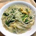 蒼の雫sp's cooksnap of when they made ５０年後も♪簡単ニラタマもやし塩らーめん.