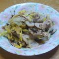 クック8D0BQL☆'s cooksnap of when they made 豚こま塩昆布チーズのせ.